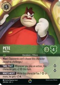 lorcana rise of the floodborn pete bad guy alternate art