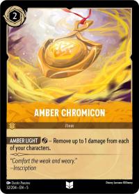 lorcana shimmering skies amber chromicon