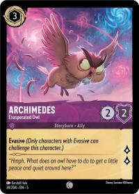lorcana shimmering skies archimedes exasperated owl