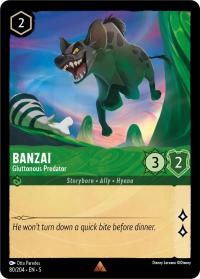 lorcana shimmering skies banzai gluttonous predator