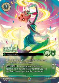 lorcana shimmering skies clarabelle light on her hooves alternate art