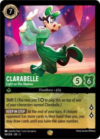 lorcana shimmering skies clarabelle light on her hooves