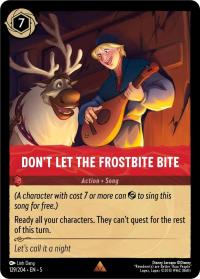 lorcana shimmering skies don t let the frostbite bite foil