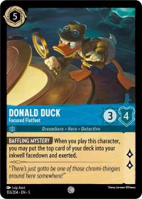 lorcana shimmering skies donald duck focused flatfoot
