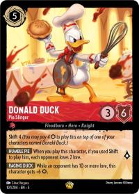 lorcana shimmering skies donald duck pie slinger