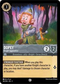 lorcana shimmering skies dopey knight apprentice