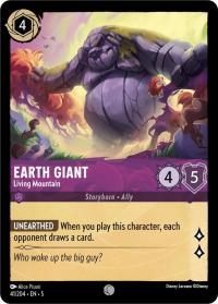 lorcana shimmering skies earth giant living mountain foil