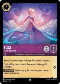 lorcana shimmering skies elsa the fifth spirit foil