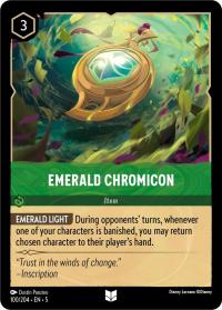 lorcana shimmering skies emerald chromicon