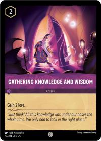 lorcana shimmering skies gathering knowledge and wisdom foil