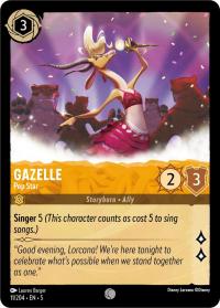 lorcana shimmering skies gazelle pop star