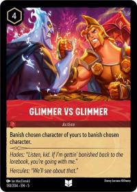 lorcana shimmering skies glimmer vs glimmer