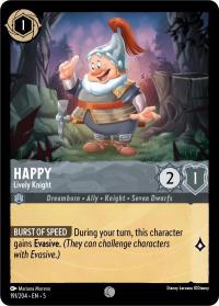 lorcana shimmering skies happy lively knight