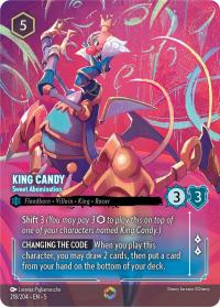 lorcana shimmering skies king candy sweet abomination alternate art