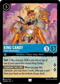 lorcana shimmering skies king candy sweet abomination