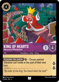 lorcana shimmering skies king of hearts monarch of wonderland