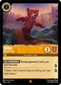 lorcana shimmering skies koda talkative cub