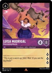 lorcana shimmering skies luisa madrigal entertaining muscle