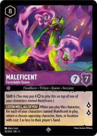 lorcana shimmering skies maleficent formidable queen foil