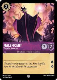 lorcana shimmering skies maleficent vengeful sorceress