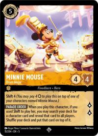 lorcana shimmering skies minnie mouse drum major