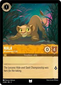 lorcana shimmering skies nala mischievous cub