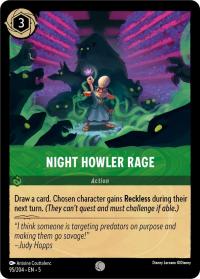 lorcana shimmering skies night howler rage