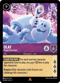 lorcana shimmering skies olaf happy passenger