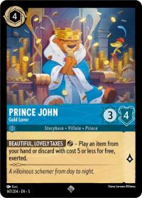 lorcana shimmering skies prince john gold lover foil