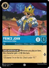 lorcana shimmering skies prince john opportunistic briber