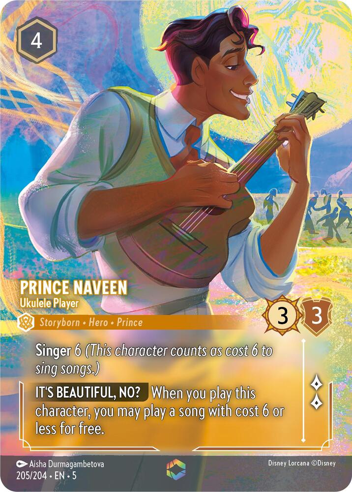 Prince Naveen - Ukulele Player (Alternate Art)