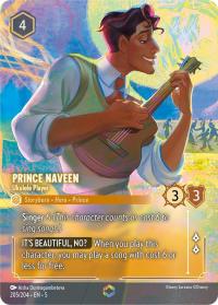 lorcana shimmering skies prince naveen ukulele player alternate art