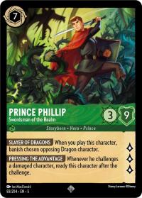 lorcana shimmering skies prince phillip swordsman of the realm