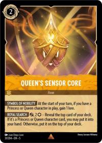 lorcana shimmering skies queen s sensor core foil