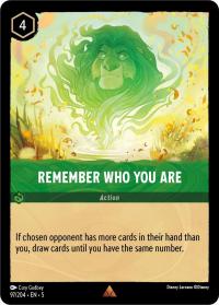 lorcana shimmering skies remember who you are foil