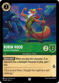 lorcana shimmering skies robin hood archery contestant