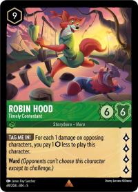 lorcana shimmering skies robin hood timely contestant