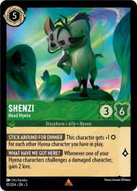lorcana shimmering skies shenzi head hyena