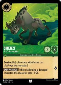 lorcana shimmering skies shenzi scar s accomplice