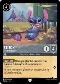 lorcana shimmering skies stitch team underdog foil