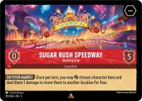 lorcana shimmering skies sugar rush speedway starting line foil