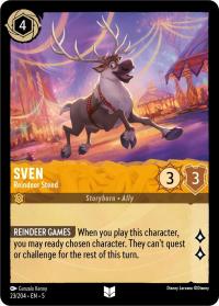 lorcana shimmering skies sven reindeer steed