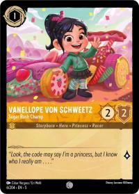lorcana shimmering skies vanellope von schweetz sugar rush champ