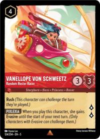lorcana shimmering skies vanellope von schweetz random roster racer