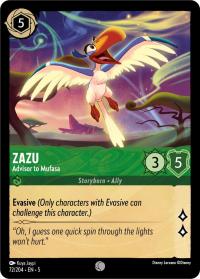 lorcana shimmering skies zazu advisor to mufasa foil