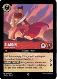 lorcana the first chapter aladdin heroic outlaw cold foil