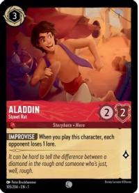 lorcana the first chapter aladdin street rat foil