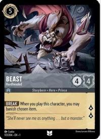 lorcana the first chapter beast hardheaded foil