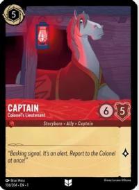 lorcana the first chapter captain colonel s lieutenant foil