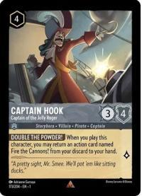 lorcana the first chapter captain hook captain of the jolly roger foil